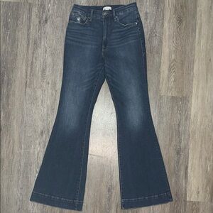 Good American Flared Blue Jeans